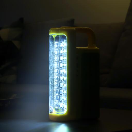 display image 7 for product Geepas Rechargeable LED Lantern| GE5511USB| Portable| Solar Input| Unbreakable PC Glass| Ideal for Camping and Hiking| Red