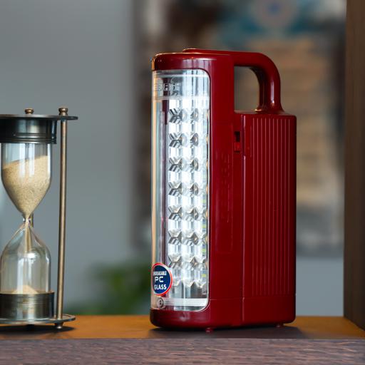 Geepas Rechargeable LED Lantern, GE5511USB, Portable, Solar Input, Unbreakable PC Glass, Ideal for Camping and Hiking