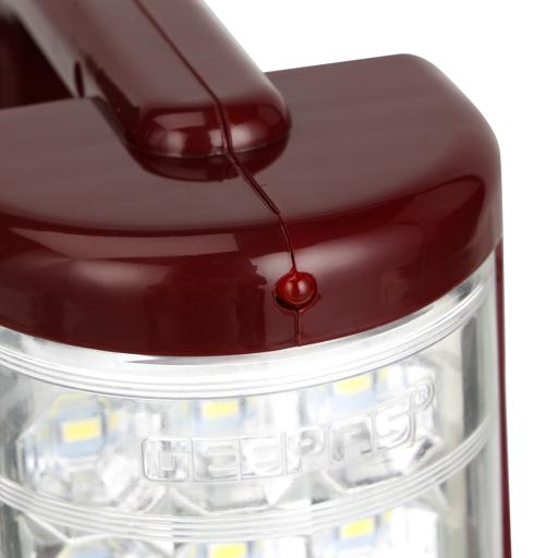 display image 12 for product Geepas Rechargeable 3D LED Lantern - Portable Emergency Lantern with Light Dimmer Function | 24Pcs Super Bright LEDs, |Ideal for Camping Hiking & Emergency Use