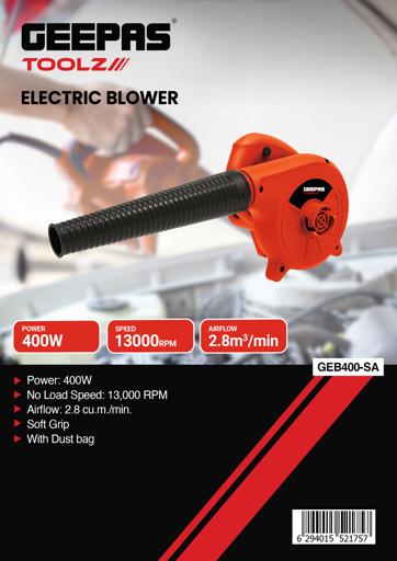 display image 6 for product Geepas 400W Blower Small And Handy Air Blower - Vacuum Duster - Air Dust Blower - Electric