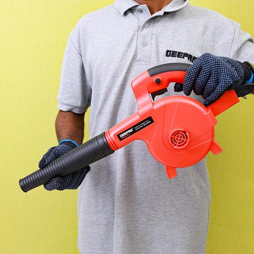 display image 2 for product Geepas Electric Blower 600W - Compact and Lightweight Leaf Blower |No Load 16000 RPM with Vacuum Cleaner Function | Perfect for Cleaning Home, Porch, Garden, Office & More