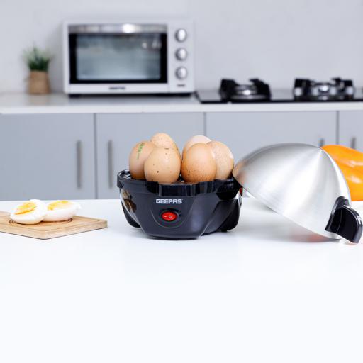 3-in-1 Electric Hard Boiled Egg Cooker, Quick Egg Boiler 350W Holds 7 Eggs  (Blue) 