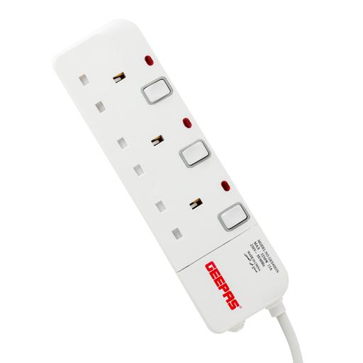 display image 10 for product Geepas 3 Way 3 Meter Sockets Extension Board