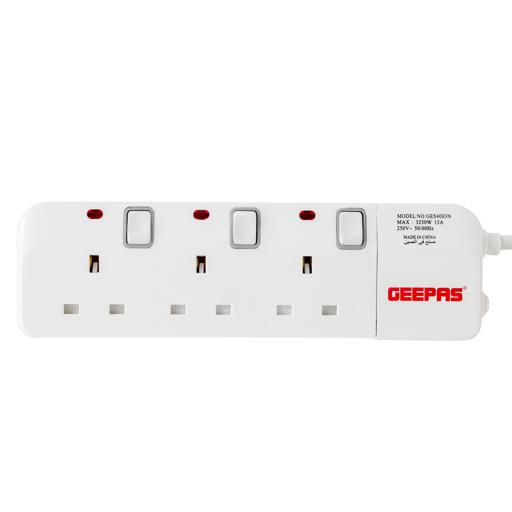 display image 9 for product Geepas 3 Way 3 Meter Sockets Extension Board