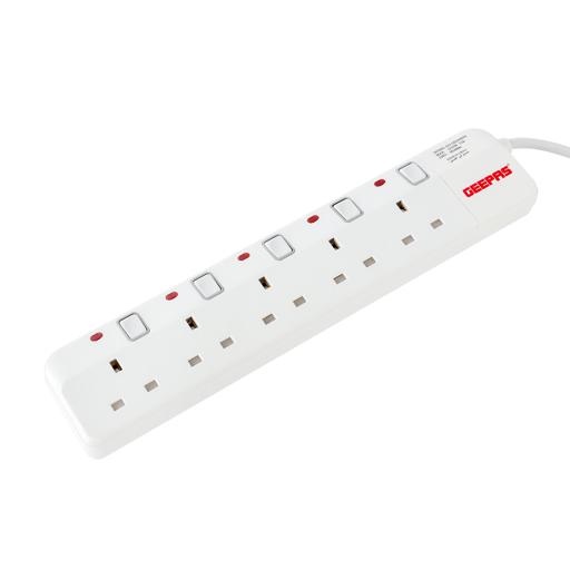 display image 12 for product Geepas 5 Way 5 Meter Sockets Extension Board