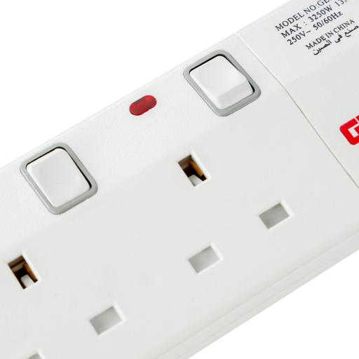 display image 14 for product Geepas 5 Way 5 Meter Sockets Extension Board