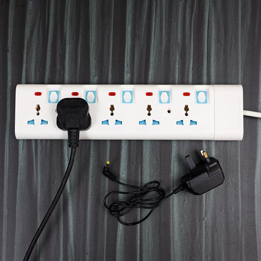 display image 2 for product Geepas 5 Way Extension Socket 13A – 4 Power Switches with Led Indicators | Extra Long 3m Cord with Over Current Protected | Ideal for All Electronic Devices