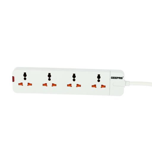display image 5 for product Geepas 4 Way Extension Socket 13A - Extension Strip With Led Indicators | Child Safe |Extra Long Cord with Over Current Protected | Ideal For All Electronic Devices