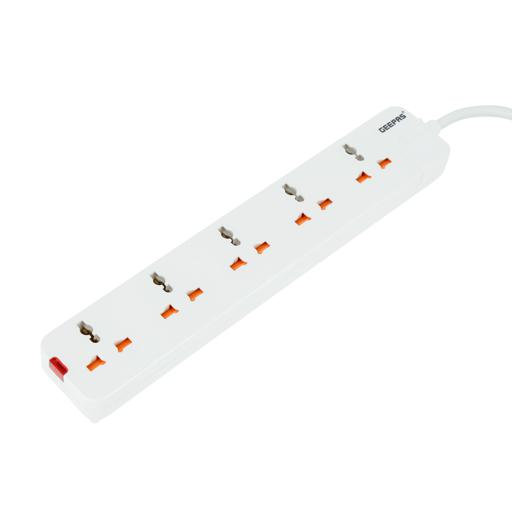 display image 12 for product Geepas 5 Way Extension Socket 13A - Charge Mobile, Laptop, Washing Machine & More| Extra Long 3- meter Cord with Over Current Protected | 2 Years Warranty