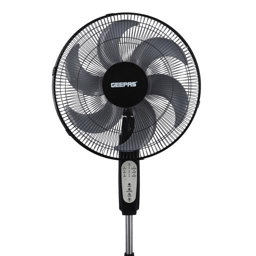display image 6 for product Geepas GF21112 16" Stand Fan With Remote Control - 3 Speed, 6 Leaf Blade with Safety Grill, Adjustable Height  |7.5 Hours Timer | 2 Years Warranty