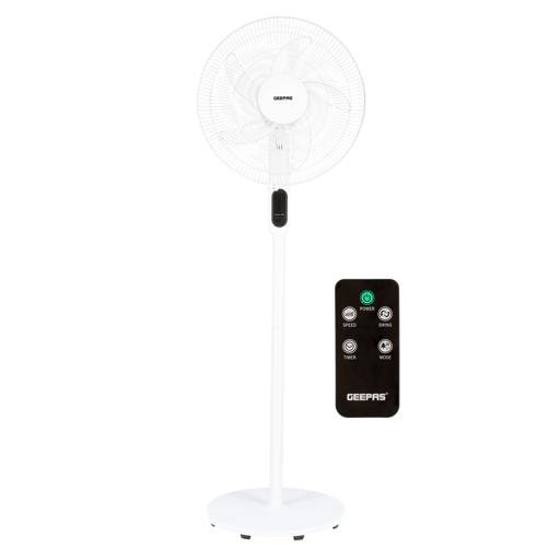 display image 1 for product Smart Stand Fan, Wi-Fi, Bluetooth & Oscillation, GF21159 | 9hrs Timer | 5 Blade Design | 3 Speed Control | Full Copper Motor | Strong Safety Protection | Ideal for Home & Office