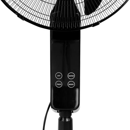 display image 15 for product Geepas GF9466 16" Stand Fan With Remote Control 50W - 3 Speed, 5 Leaf Blade, Adjustable Height & Tilt Setting With Led Display | Auto Off | 2 Years Warranty