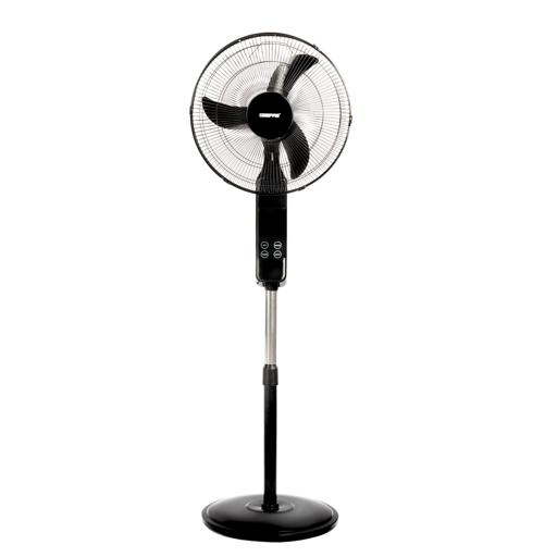 display image 16 for product Geepas GF9466 16" Stand Fan With Remote Control 50W - 3 Speed, 5 Leaf Blade, Adjustable Height & Tilt Setting With Led Display | Auto Off | 2 Years Warranty