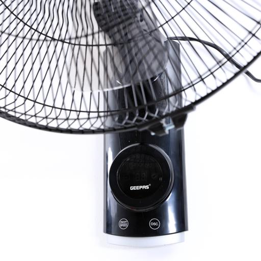 display image 7 for product Geepas 16-Inch Wall Fan 60W - 3 Speed Settings with 7.5 Hours Timer | Wide Oscillation & Oveheat Protectio| Ideal for Home, Green House, Work Room or Office Use