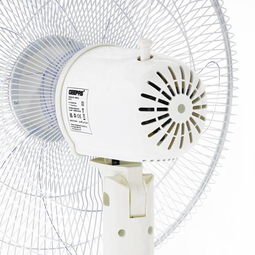 display image 14 for product 16" Stand Fan, Wide Oscillation, 6PP Blades, GF9615 | Adjustable Height | 3 Speed Setting | Metal Safety Grill | Ideal for Home, Office, Restaurant, Etc