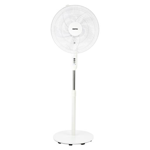 display image 1 for product 16" Stand Fan, Wide Oscillation, 6PP Blades, GF9615 | Adjustable Height | 3 Speed Setting | Metal Safety Grill | Ideal for Home, Office, Restaurant, Etc