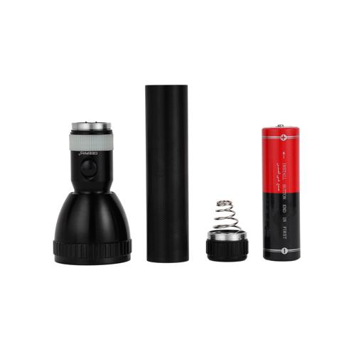 display image 6 for product Geepas Rechargeable LED Flashlight 287mm- Hyper Bright White with 4-5 Hours Working & 2500mAh Battery | Ideal for Patrolling, Trekking, Emergency Power Cut