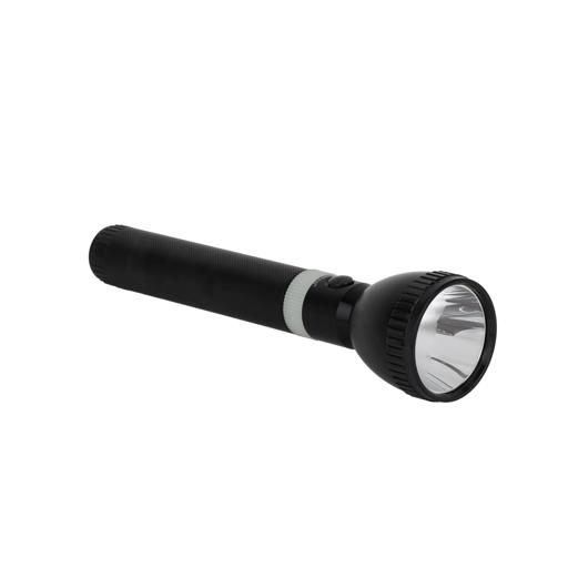 display image 1 for product Geepas Rechargeable LED Flashlight 287mm- Hyper Bright White with 4-5 Hours Working & 2500mAh Battery | Ideal for Patrolling, Trekking, Emergency Power Cut