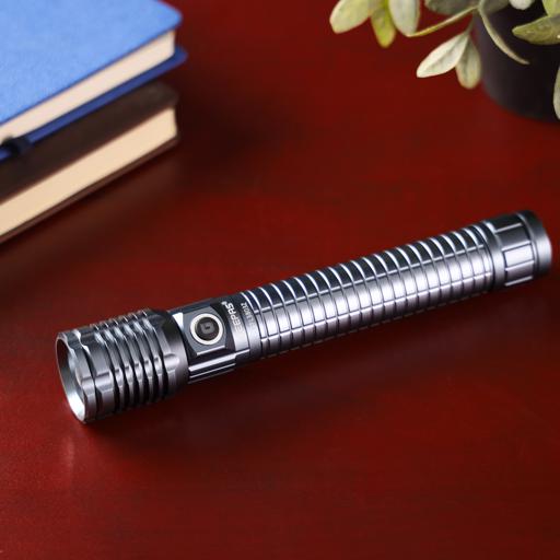 display image 6 for product Geepas Rechargeable LED Flashlight, Li-ion Battery, GFL3803 | Aircraft Aluminium Alloy Body | CREE LED | Lifetime Warranty of LED | 2 Years Warranty