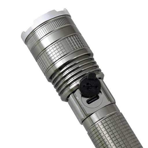 display image 8 for product Geepas GFL3854 - Rechargeable LED Flashlight | High Power Flashlight Super Bright Micro LED Torch Light | 4.5 Hours Working | Powerful Torch for Camping, Hiking, Trekking, Outdoor Activities | 6 Months Warranty