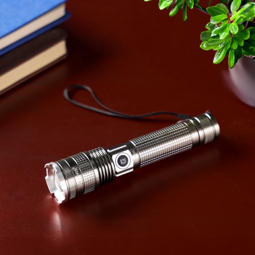 display image 5 for product Geepas GFL3854 - Rechargeable LED Flashlight | High Power Flashlight Super Bright Micro LED Torch Light | 4.5 Hours Working | Powerful Torch for Camping, Hiking, Trekking, Outdoor Activities | 6 Months Warranty