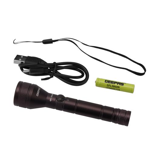 display image 12 for product Geepas Rechargeable Led Flashlight, 152Mm