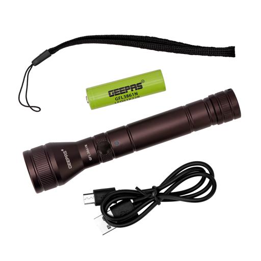 display image 27 for product Outdoor Flashlight-Waterproof LED-Lightweight High Power Beam Flashlight -600 Meter Range