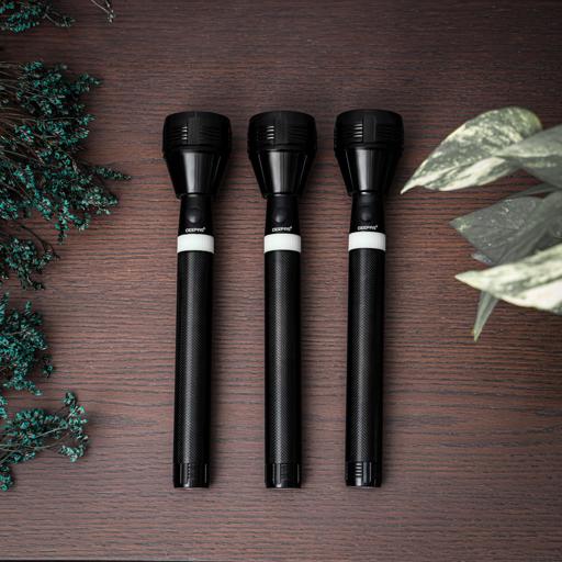 display image 7 for product 3-in-1 Rechargeable LED Flashlight, CREE LED, GFL4622 | Aluminium Body with Rubber Glow | Ni-Cd Battery | Ideal for Campaigning, Trekking, Outdoor, Etc