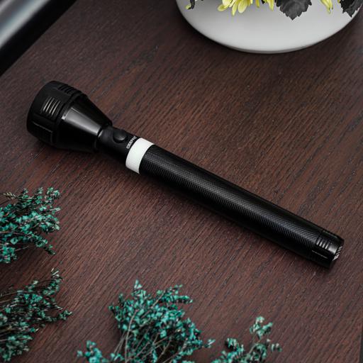 display image 3 for product 3-in-1 Rechargeable LED Flashlight, CREE LED, GFL4622 | Aluminium Body with Rubber Glow | Ni-Cd Battery | Ideal for Campaigning, Trekking, Outdoor, Etc