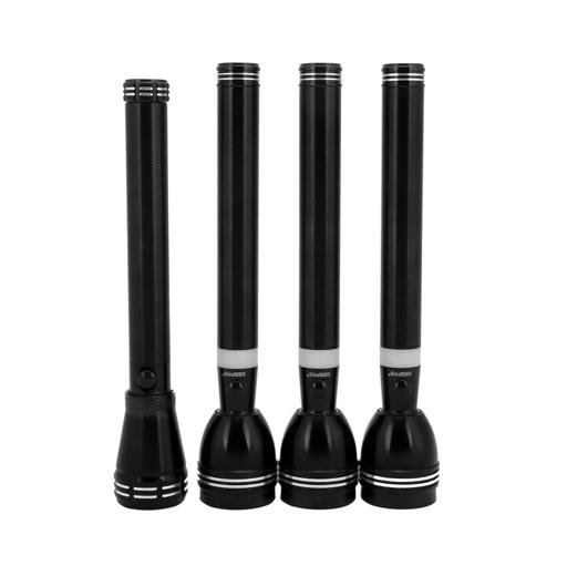 display image 5 for product Geepas 4 Pcs Rechargeable LED Flashlight 242MM - Portable Torch High Beam LED Flashlight| Water Proof Pocket Flashlight with 4 Hours Working | 2 Years Warranty
