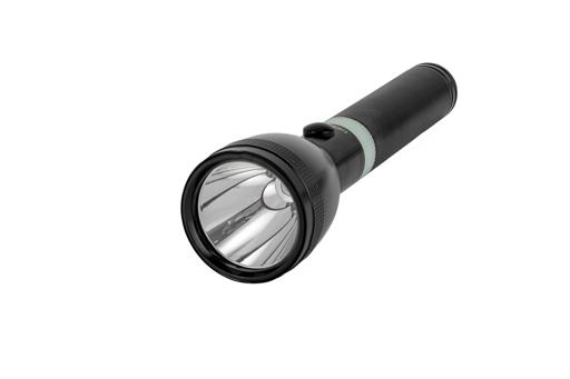 display image 5 for product Geepas Rechargeable LED Flashlight- GFL4641| Perfect for Indoor and Outdoor Use, 2 Hours Continuous Working| With Aircraft Aluminum Housing, Hyper Bright Cool White Microchip LED, Li Battery| Black