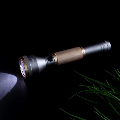 display image 1 for product Geepas Rechargeable Led Flashlight With Power Bank