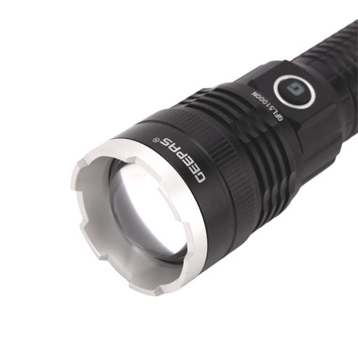 display image 9 for product Geepas Rechargeable Led Flashlight - Hyper Bright Cre Led Torch Light