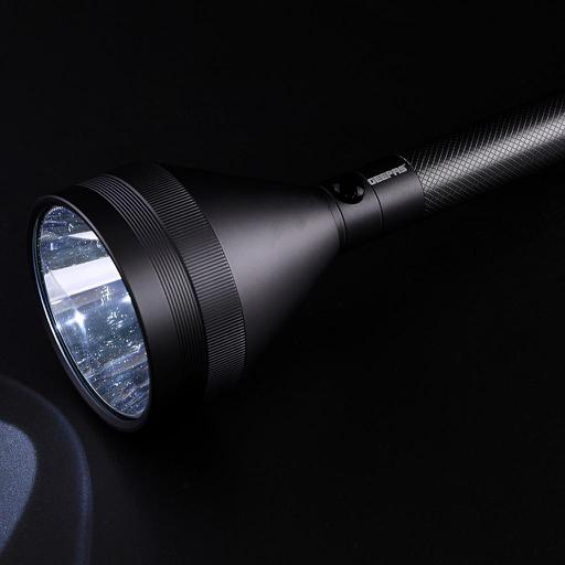 display image 3 for product Geepas Rechargeable Led Flashlight - Hyper Bright Cool Xpg Torch Led 550 Lumens, Portable Torch