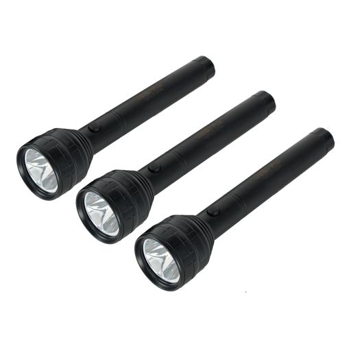 display image 14 for product Rechargeable LED Flashlight, USB Rechargeable, GFL51054 | 3Pcs Set of Flashlight | 8hrs Working | Ideal for Camping, Trekking & Outdoor Activities