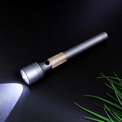 display image 3 for product Geepas 2 PCS Rechargeable Water Proof LED Flashlight - 3000 Mah Super Bright Light Rechargeable Flashlight |Aluminum Body, Water Proof, Highly Durable CREE LED Lights