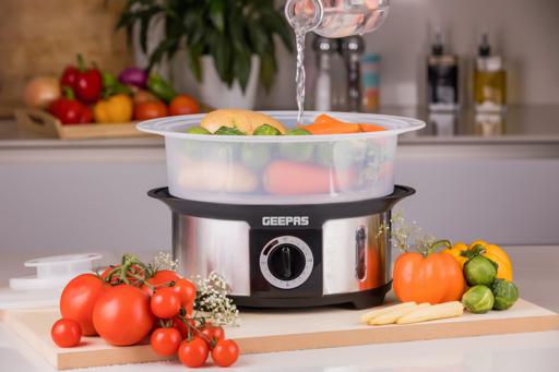 display image 1 for product Food Steamer - 12L | Geepas 1000W Electric Steamer 