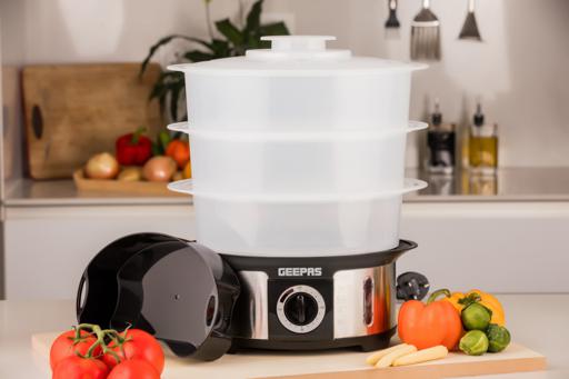 display image 2 for product Food Steamer - 12L | Geepas 1000W Electric Steamer 