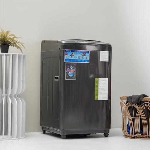 display image 6 for product Geepas Fully Automatic Top Loader Washing Machine | 10 kg | Auto-Imbalance, Gentle Fabric Care, Fuzzy Logic, Child Lock, Stainless Steel Drum | 1 Year Warranty