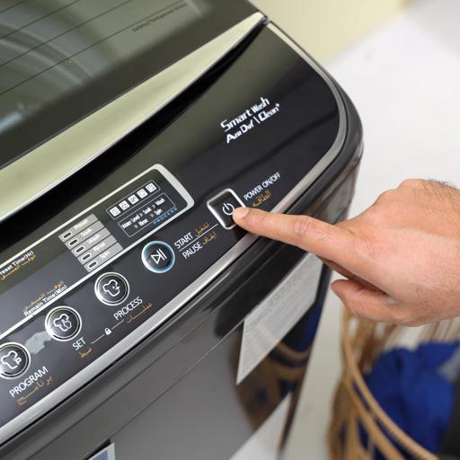 display image 5 for product Geepas Fully Automatic Top Loader Washing Machine | 10 kg | Auto-Imbalance, Gentle Fabric Care, Fuzzy Logic, Child Lock, Stainless Steel Drum | 1 Year Warranty