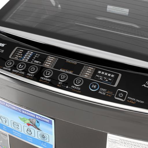 display image 13 for product Geepas Fully Automatic Top Loader Washing Machine | 10 kg | Auto-Imbalance, Gentle Fabric Care, Fuzzy Logic, Child Lock, Stainless Steel Drum | 1 Year Warranty
