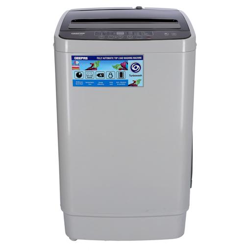 display image 8 for product Geepas Fully Automatic Top Loaded Washing Machine 6kg - Auto-Imbalance, Gentle Fabric Care, Turbo Wash, Anti Vibration & Noise, Child Lock, Stainless Steel Drum
