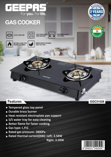 display image 22 for product Geepas Double Gas Burner