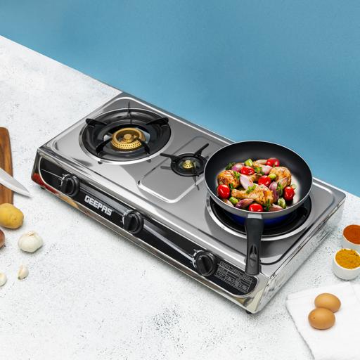 Geepas 3 burner on sale gas stove