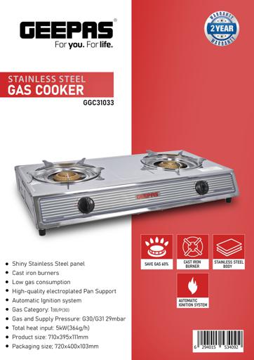 display image 11 for product Stainless Steel Double Gas Burner 1x1