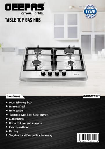 table burner cooktop