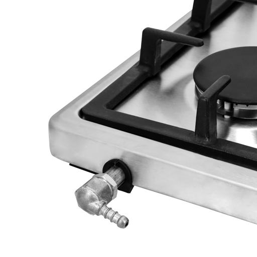 display image 15 for product Table Top Gas Hob, Stainless Steel Gas Cooktop, GGH6022NST | 4 Burner Auto-Ignition Gas Stove | Cast-Iron Pan Support | Sabaf Burners with FFD