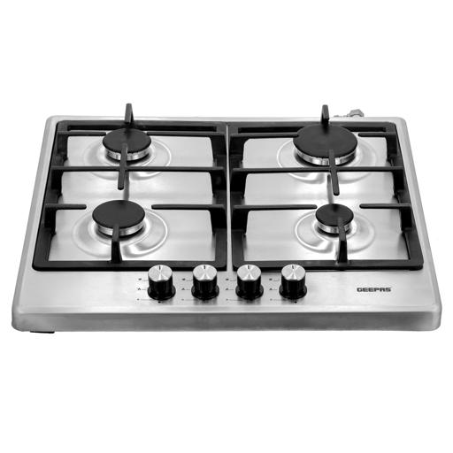 display image 12 for product Table Top Gas Hob, Stainless Steel Gas Cooktop, GGH6022NST | 4 Burner Auto-Ignition Gas Stove | Cast-Iron Pan Support | Sabaf Burners with FFD