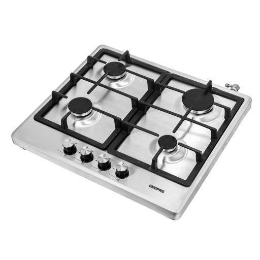 display image 10 for product Table Top Gas Hob, Stainless Steel Gas Cooktop, GGH6022NST | 4 Burner Auto-Ignition Gas Stove | Cast-Iron Pan Support | Sabaf Burners with FFD