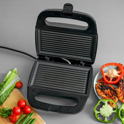 display image 9 for product Portable Powerful 700W 2 Slice Grill Maker with Non-Stick Plates GGM6001 Geepas